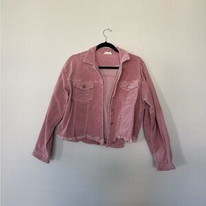 Altar'd State Pink Corduroy Jacket
